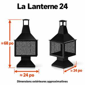 Foyer La Lanterne 24 — vues et dimensions extérieures approximatives